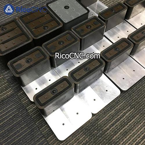 74mm high 132x54mm CNC Vacuum Pods for Biesse Rover machining centers