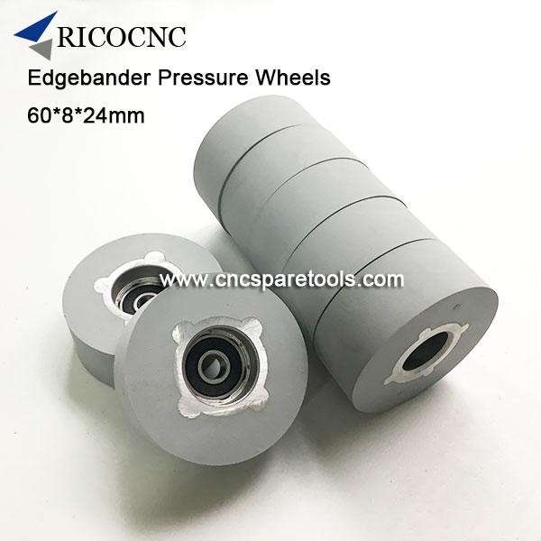 60x8x24mm Edge Banding Machine Pressure Roller Wheels