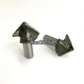 Two Flutes V-shape Head 3D Engraving Router Bits 