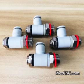 4-011-04-1703 Homag Check-Choke Valve 4011041703 Pneumatic Fitting Adapter for Edge Banding Machine