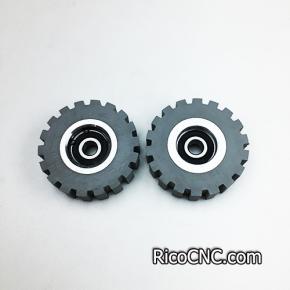 70x10x20 Rubber Straight Gear Pressure Wheel For Automatic Edge Banding Machine