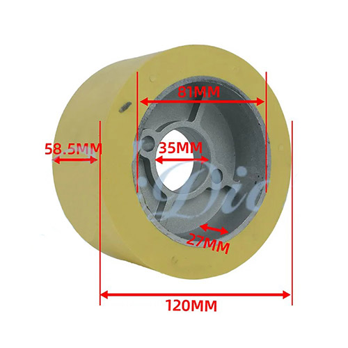 yellow roller wheels